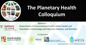 The Planetary Health Colloquium Banner